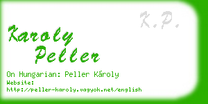 karoly peller business card